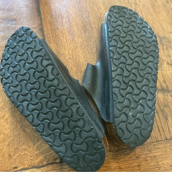 BIRKENSTOCK ArizonaLeather oiledBuckle Slide Slip On Sandals size 41